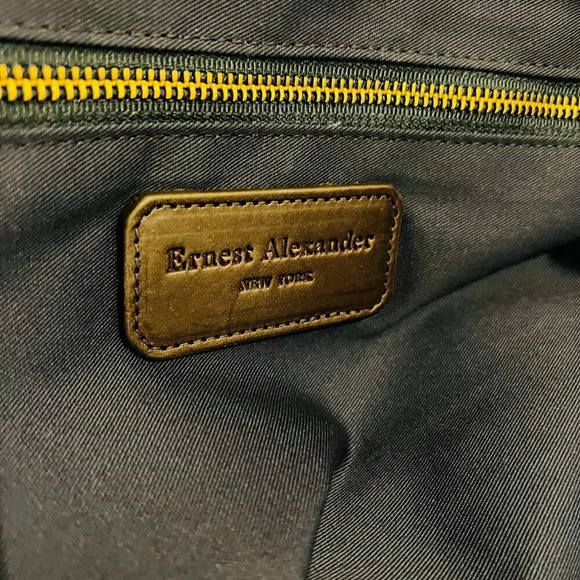 Ernest Alexander Banker's Waxed Canvas Weekend Bag NEW! - Picture 7 of 16